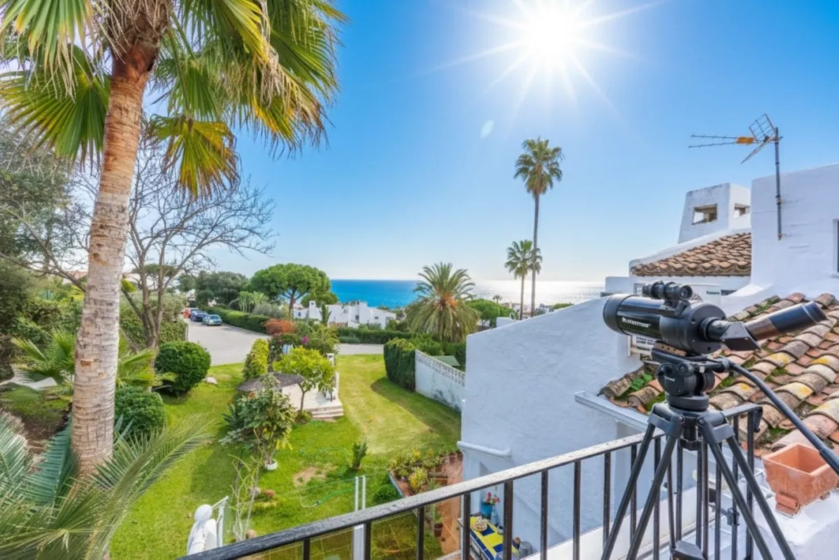 Casares Coast Townhouse with Private Garden & Sea Views