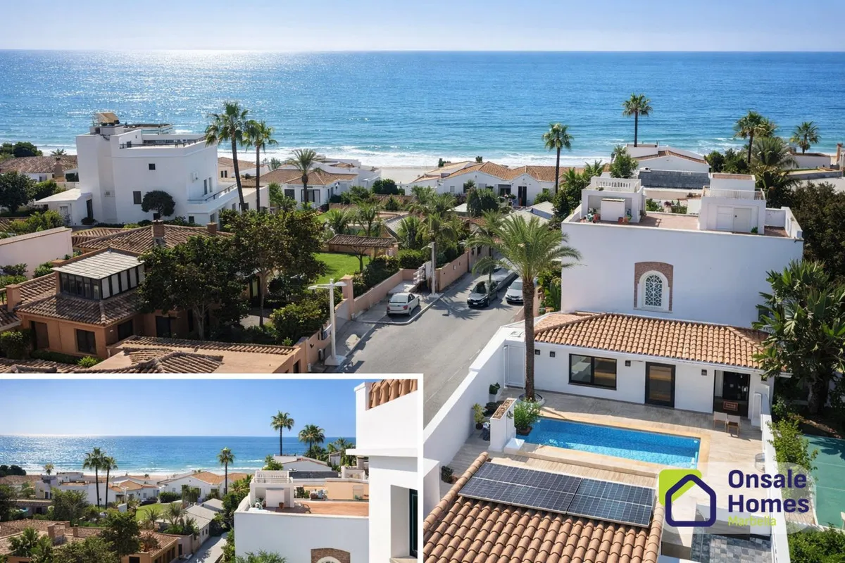 Luxury Beachside Villa with Guest House in Marbella