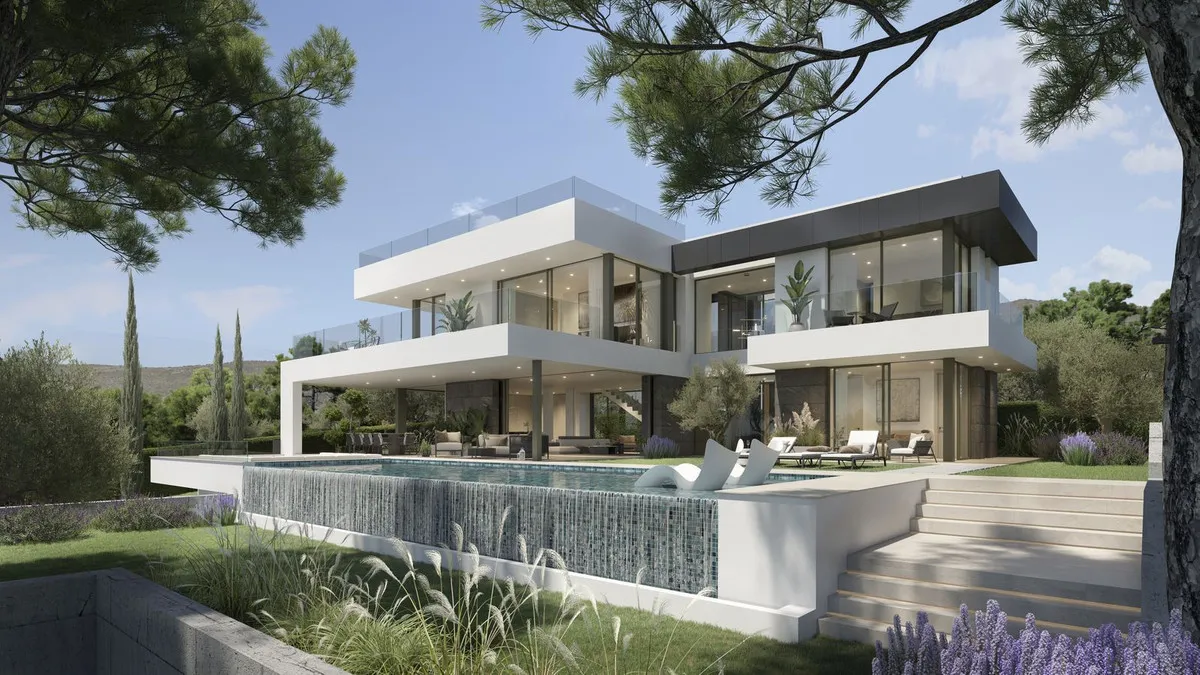 Contemporary Villa with Rooftop Solarium in Cabopino