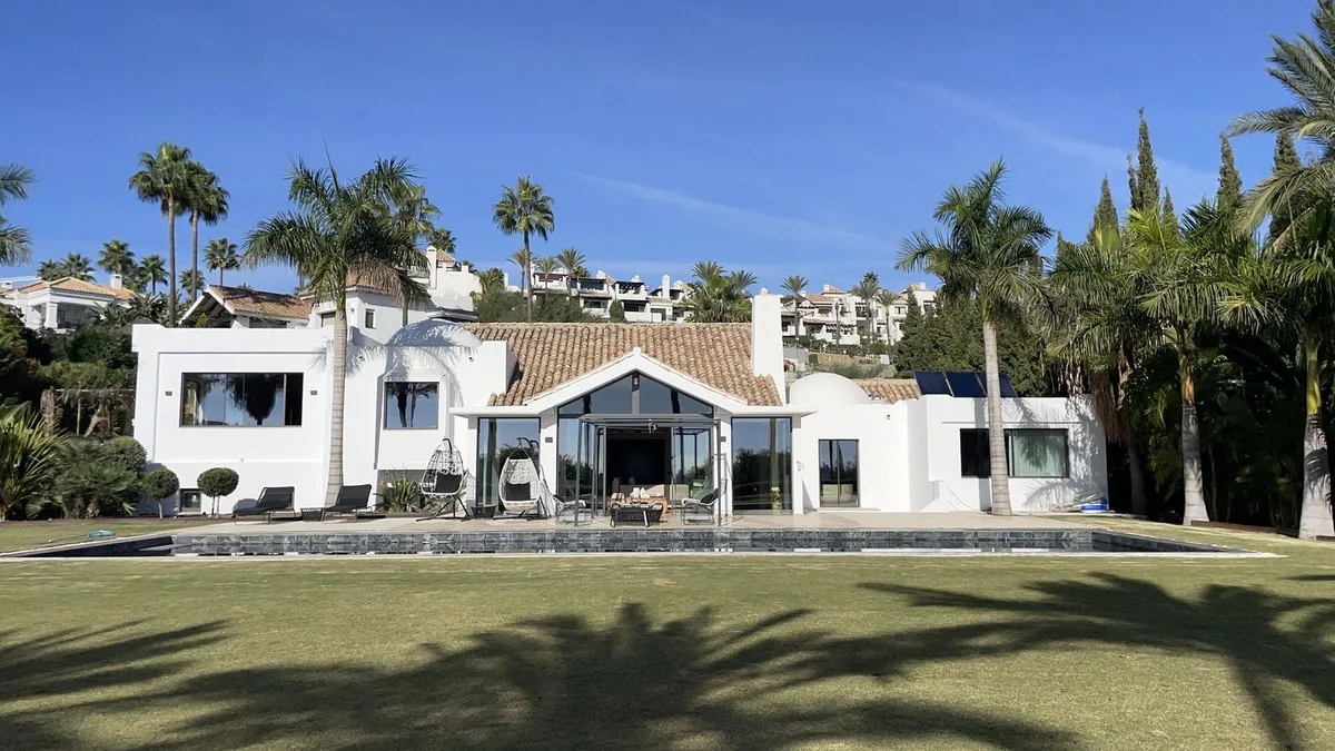 Elegant Villa with Sea and Golf Views