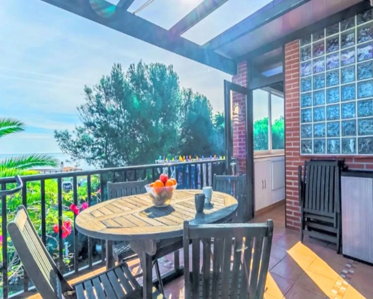 Sunny Sea View Terrace Apartment in Buenas Noches